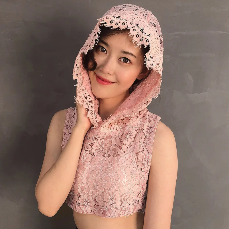 Поддельные ложные воротник женская блузка кружева выдолбленный свитер съемный