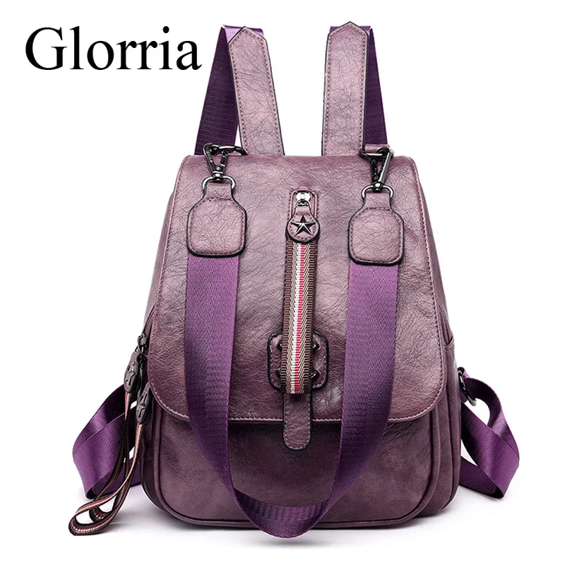 Glorria женский многофункциональный рюкзак женские кожаные сумки на плечо школьные