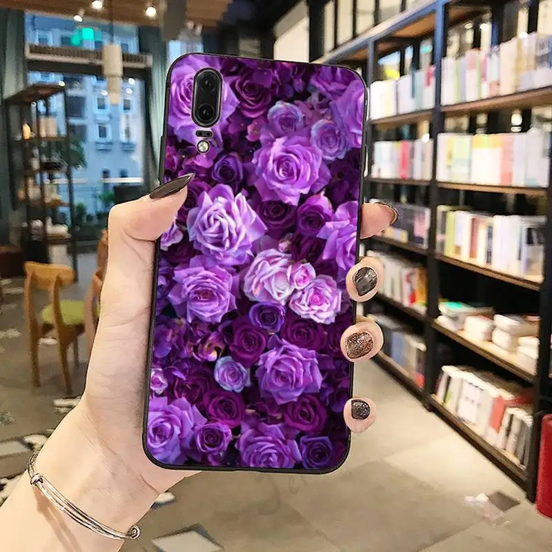 

Pink Purple Peony Flower Phone Cases For Huawei honor Mate P 10 20 30 40 Pro 10i 9 10 20 8 x Lite