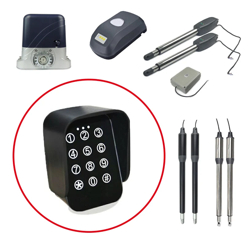 

GALO Touch panel wireless keypad Two Channels waterproof keyboard for swing gate opener / 500kg PKM sliding gate opener