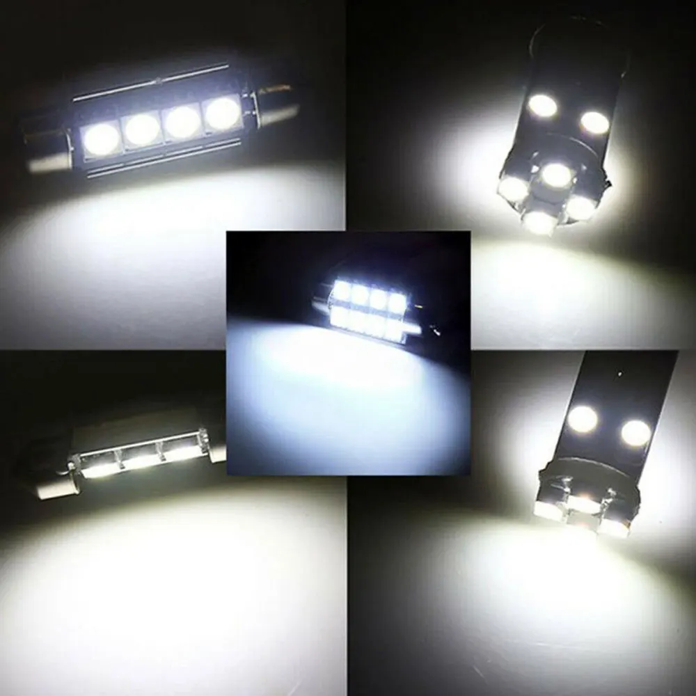 

Universal 23Pcs Kit White for Bmw E60 E90 Golf 4 7 LED Lamp Trunk License Plate Lamps LED T10 5050 Car Light Bulb Interior Dome