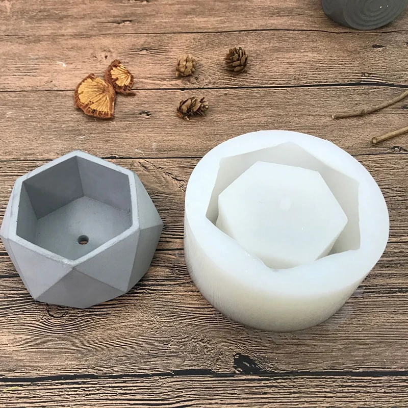 Бетонные формы цветочный горшок для суккулентных растений садовых плантаторов