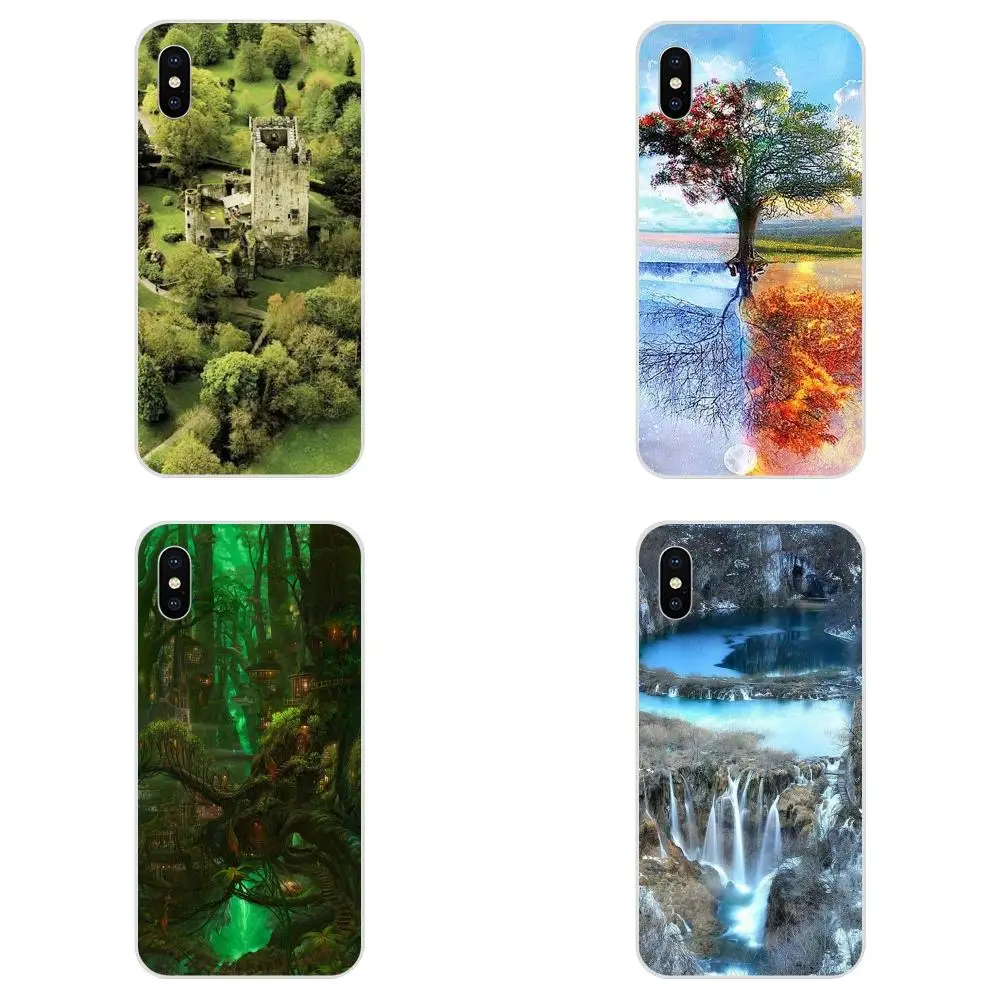 В 3d Защита окружающей среды пейзаж за счет складки мягкая модная чехол для Galaxy J1 J2