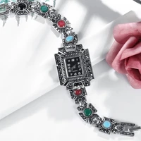 fashion girls crystal red bracelet women jewelry charm quartz watches female square accessories watch for princess girls gift