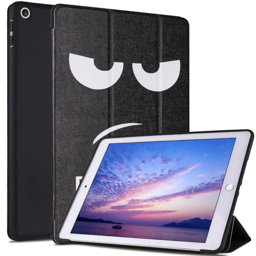 Чехол для iPad Mini1 Mini2 Mini3 Умный Магнитный чехол сна с цветным рисунком мягкий