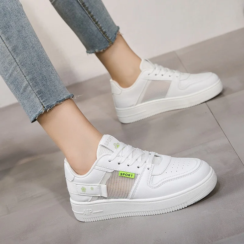 

Women Platform Shoes Fashion Sneakers Height Increasing Woman Casual Loafers Comfortable Soft Bottom New Student Skateboarding