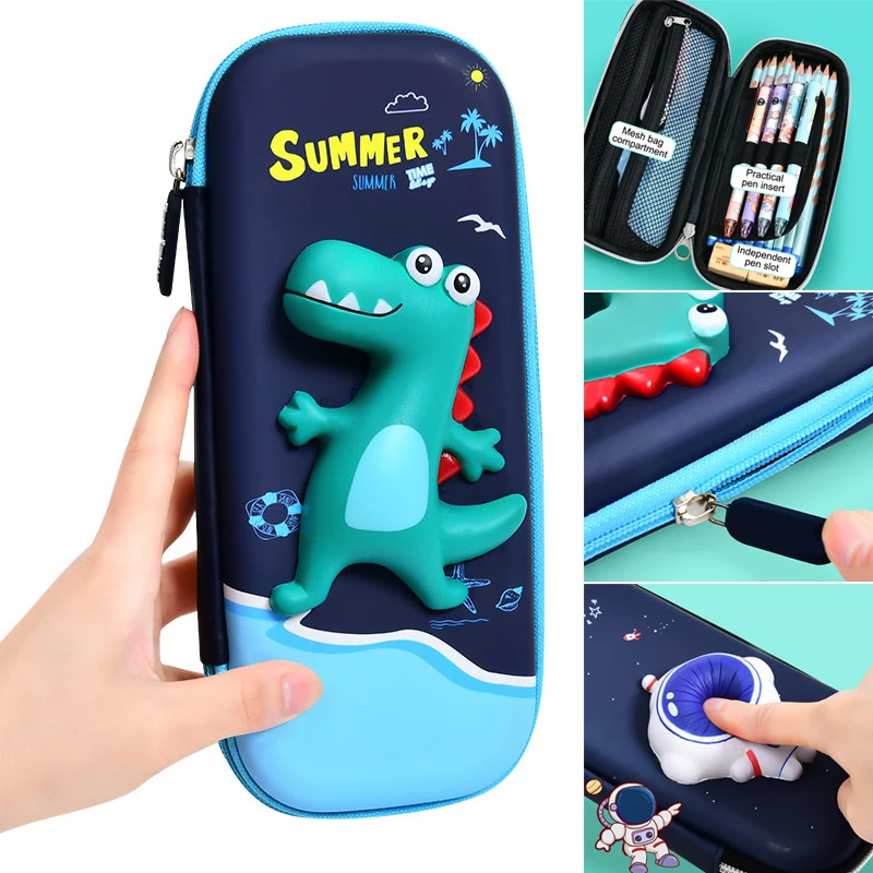 

New Hot Cute Pencil Case 3D Decompression Doll Large Capacity Stationery Storage Bag Great Gifts for Boys and Girls