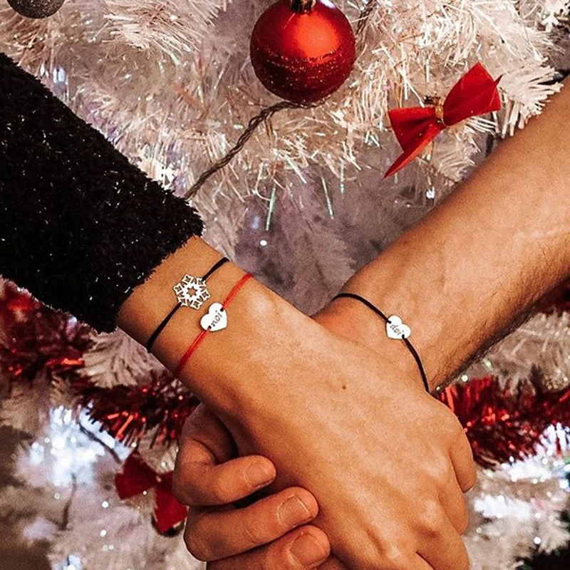 Романтический серебряный браслет с персонализированным сердцем для женщин и