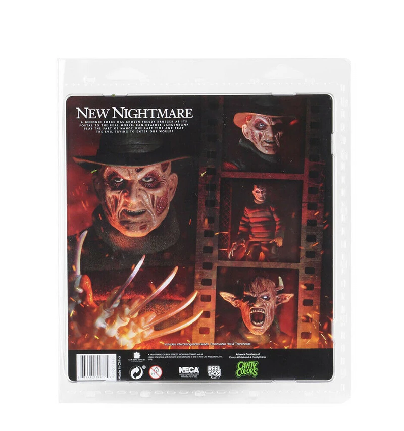 NECA Wes Новый кошмарный Фредди Крюгер шейбен 8 дюймов одежда экшн-фигурка