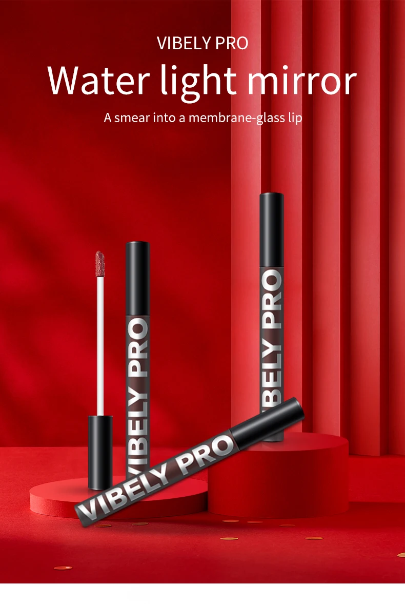 Стойкий зеркальный светильник блеск для губ глазурь помада Maquillaje маленькая