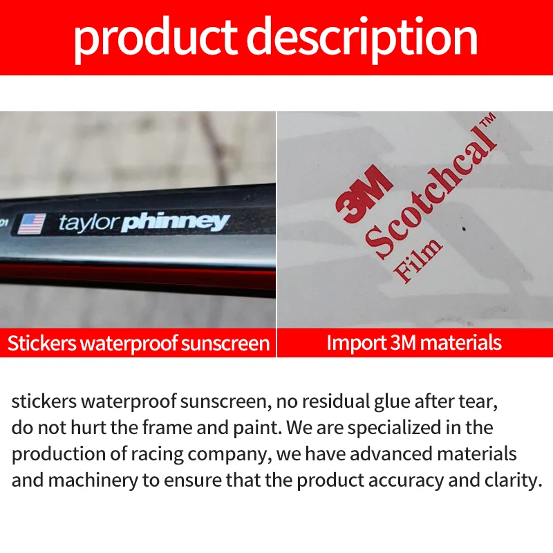 Изготовленный На Заказ Rider название Национальный флаг наклейки для дорожного