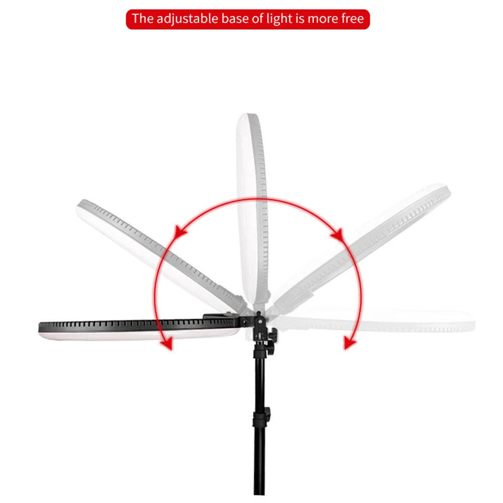 MAMEN 19 дюймов селфи кольцо светильник светодиодный для фотографии ing Dimmable видео