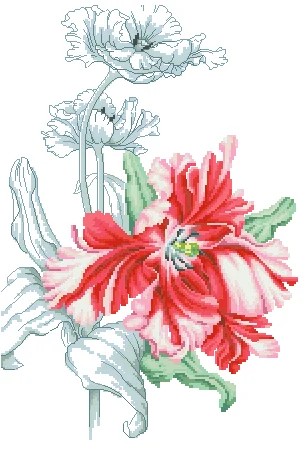 

ZZ Birds and Peach Blossoms and Birds Counted Cross Stitch Kit Cross stitch RS cotton with cross stitch Luca-S B2241 HH