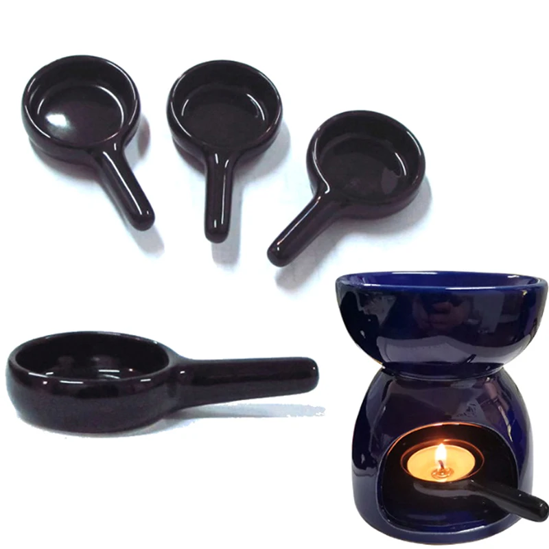 

1pc Ceramic Aroma Burner Essential Oil Aromatherapy Candle Holder New Durable Scent Lavender Fragrance Diffuser