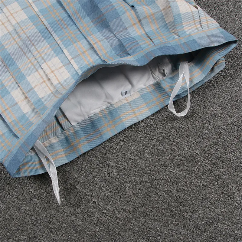 Japanese School Dresses JK Uniform Skirt Tartan Pleated Ice Cream Plaid For Girls Cosplay Anime Sailor Suit | Тематическая одежда