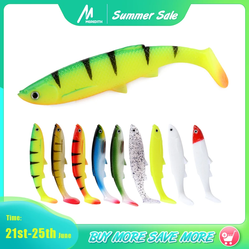 MEREDITH 4 73 &quotBleak Paddle Tail 14 5 г шт 120 мм мягкие приманки для рыбалки 3D Eyes T искусственные