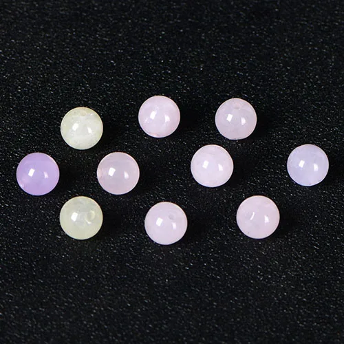 4A Natural Colorful Chalcedony Quartz Crystal Single Bead DIY Beads for Jewelry Making