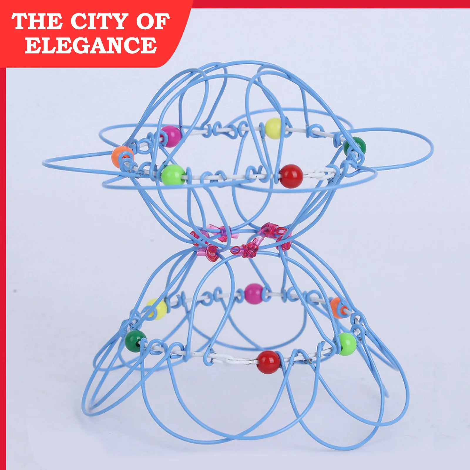 

Decompressione creativa deformazione acciaio morbido magico cesto di fiori cerchio 2 pezzi sollievo dallo Stress divertente rega