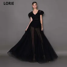 LORIE – robe de soirée Vintage à pois, manches courtes, col en v, fermeture éclair dans le dos, tenue de mascarade de célébrité, Design Simple et formel, 2021  (3)