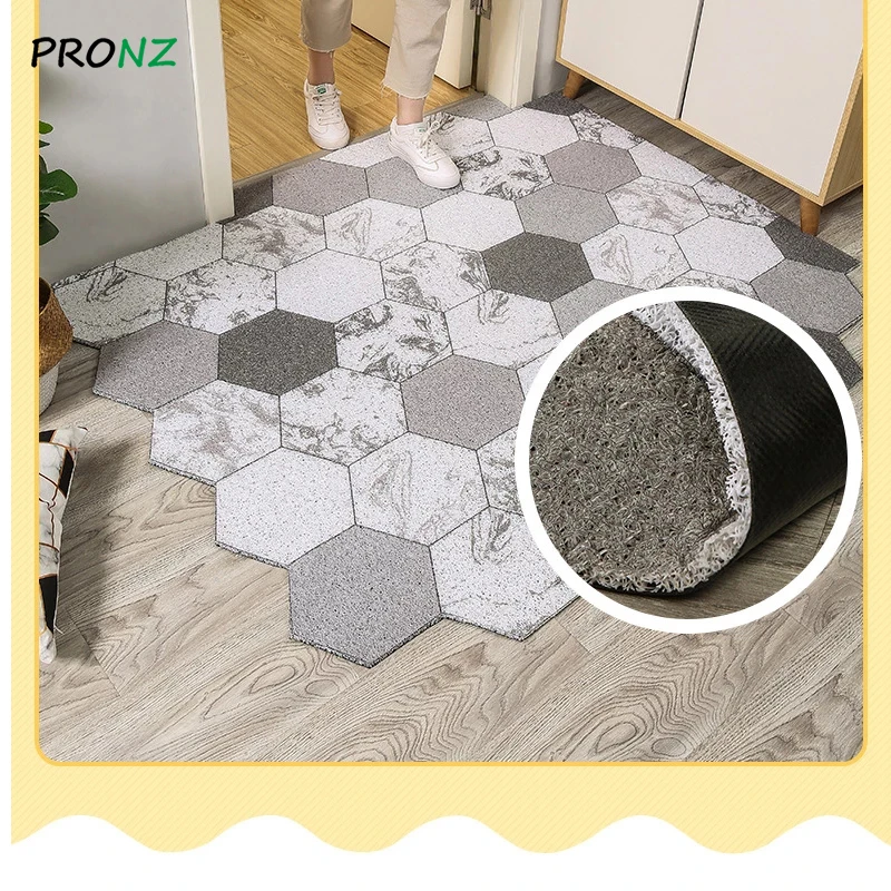 doormat nordic cut printed carpet home pvc silk loop floor entrance mats carpet living room bedroom bathroom non slip door mats free global shipping