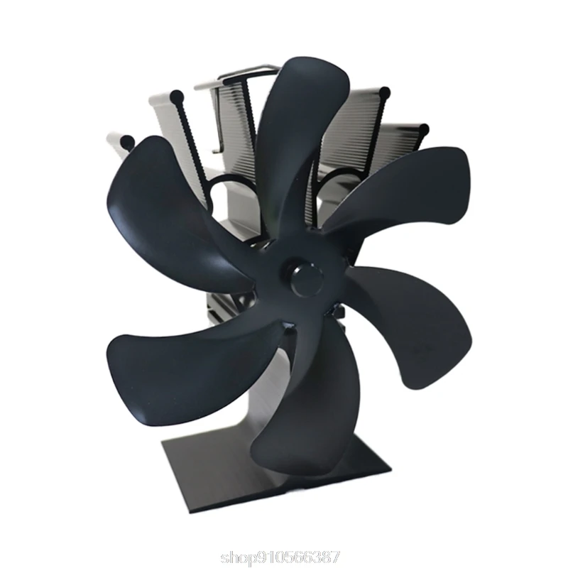 

6 Blades Heat Powered Stove Fan for Wood Log Burner Heater Fireplace Fuel Saving Quiet Ecofan D08 20 Dropshipping
