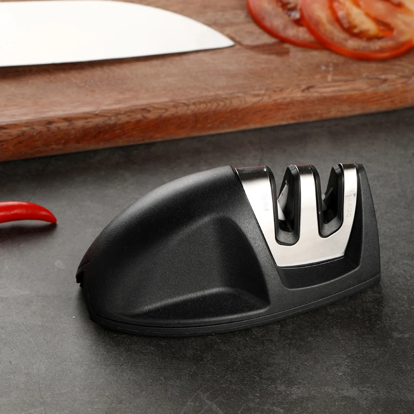 

Multi-function Knife sharpener Two stage ceramics sharpening stone Kitchen Manual Sharpener gadgets knives accessories ножи