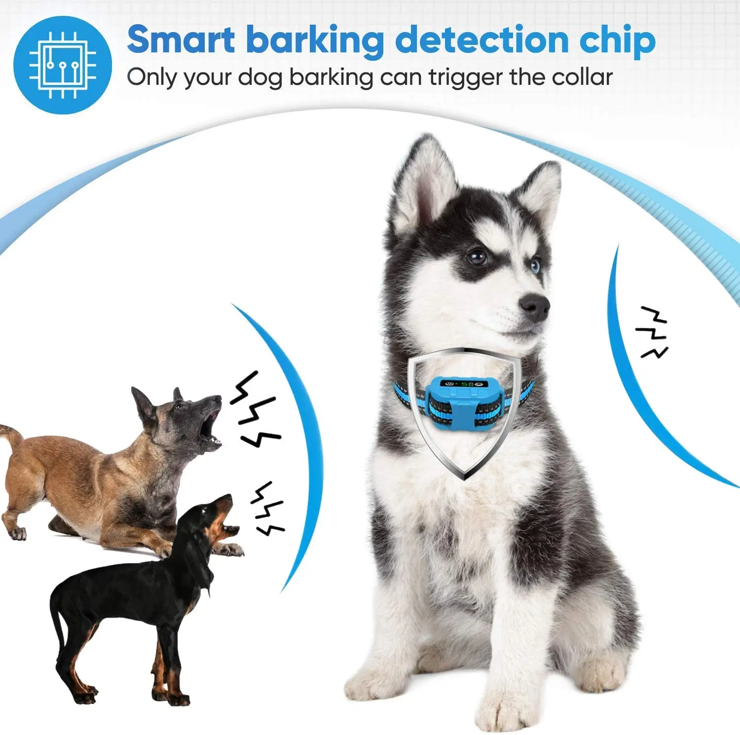 Оптовая продажа 2020 лай ошейник с звуковым сигналом вибрацией и ударом | Дом сад