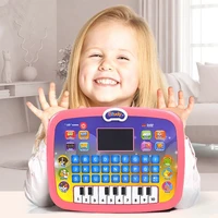 children learning laptop computer educational alphabet keyboard singing songs toy tablet led screen