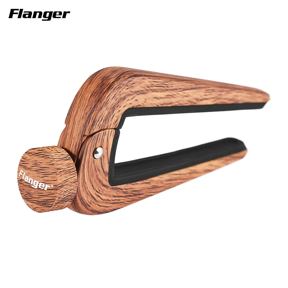 Nature Wood Flanger FC-09 каподастр для акустической гитары Премиум Универсальный Капо для 6-струнной классической электрогитары Ukelele - Цвет: Nature Wood