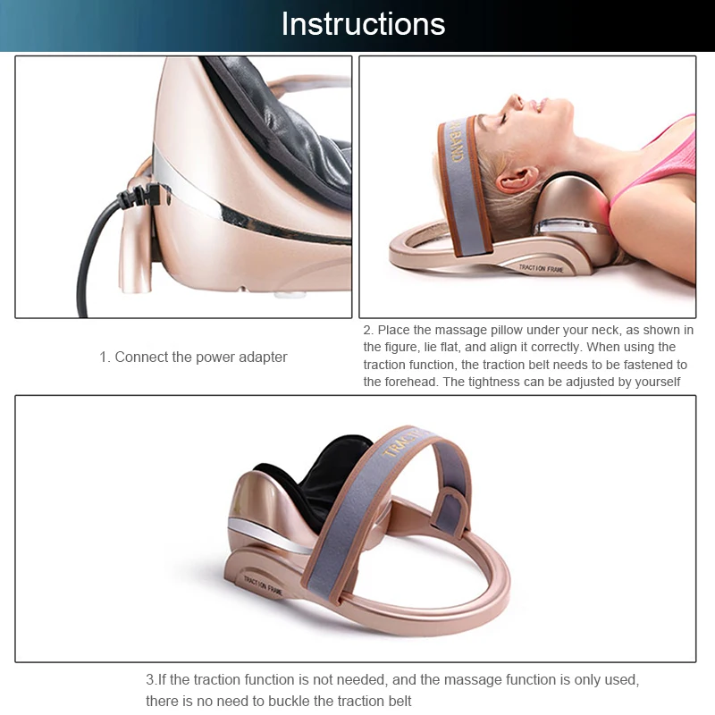 

Neck Traction Inflatable Cervical Neck Streching Relaxing Vertebra Massager Spine Muscle Relief Pain Tools Vibration Massager