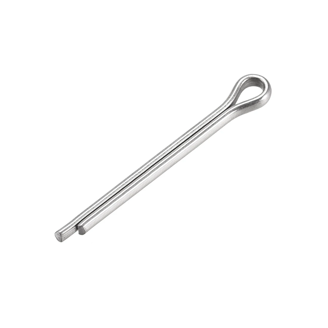 

uxcell 60Pcs Split Cotter Pin - 2.3mm x 25mm 304 Stainless Steel 2-Prongs Silver Tone for Secure Clevis Pins,Castle Nuts