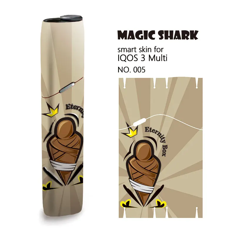 Волшебная Акула зомби призрак надгробие стерео пленка наклейка для IQOS 3