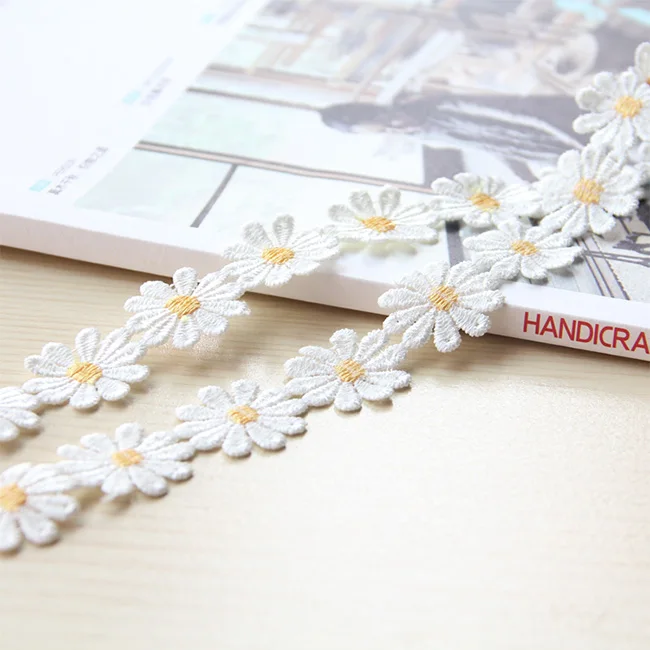 1 ярд Дейзи цветок кружево ткань полиэстер собственными руками Сделай Сам