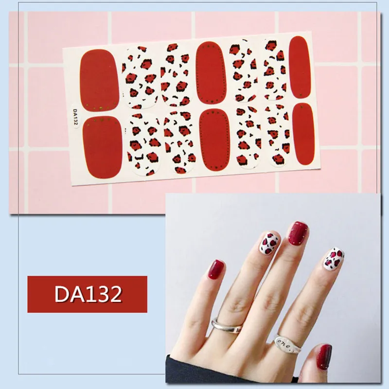 14tips/sheet Winter Design Sweater Nail Stickers Colorful Full Tips Wraps for DIY Adhesive Decals Women Art Decor Wholesale | Красота и