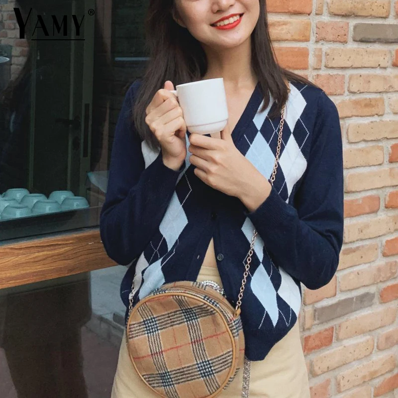 Зимние топы женский осенний свитер Женский вязаный кардиган милый укороченный в