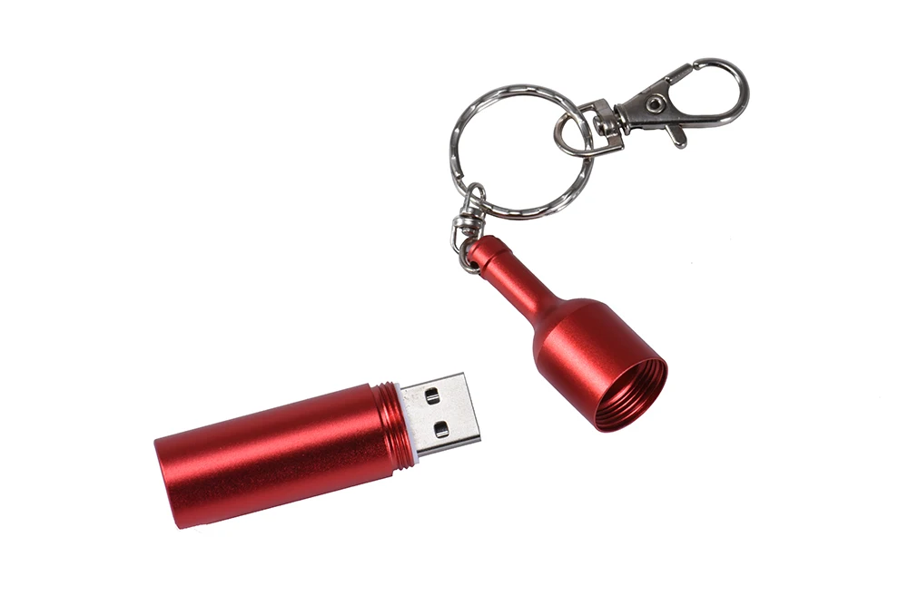 JASTER USB 3.0 hot metal wine bottle usb flash drive disk keychain memory stick Pen drive personalized gift Over 10pcs Free logo
