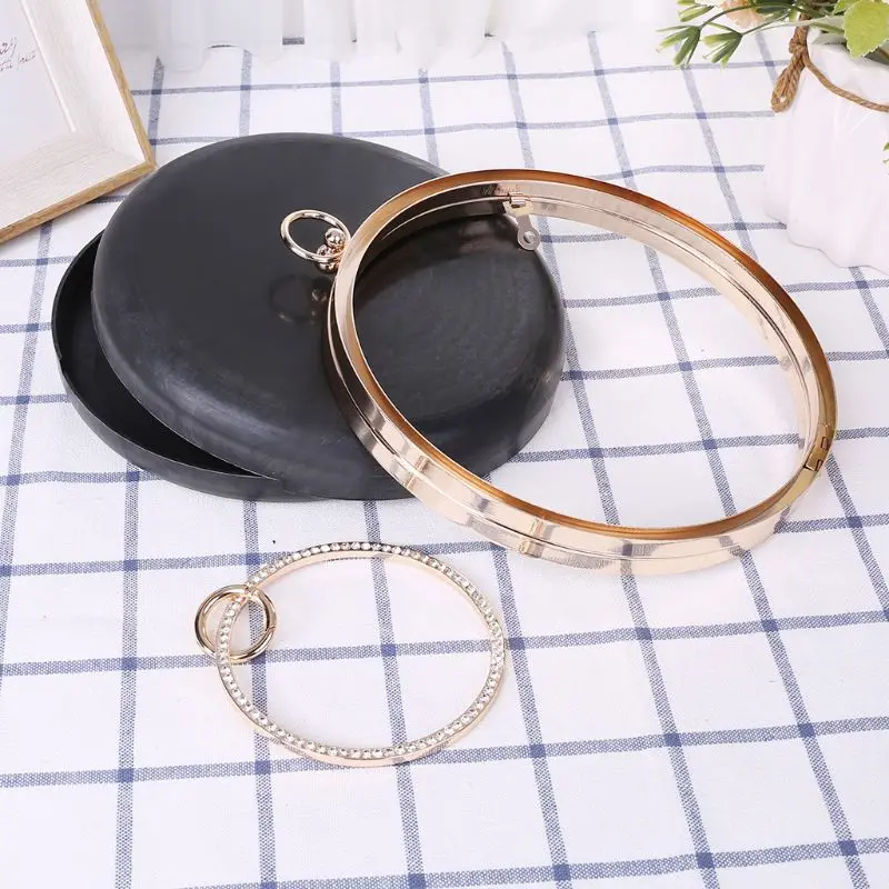 18 см с металлическими заклепками Туфли лодочки круглая коробка кошелек рамы для