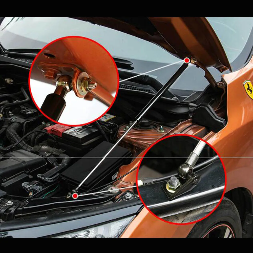 Амортизатор капота для HONDA CIVIC- шрифт капота изменение газовые стойки подъем поддержка Амортизатор аксессуары для амортизаторов амортизатор