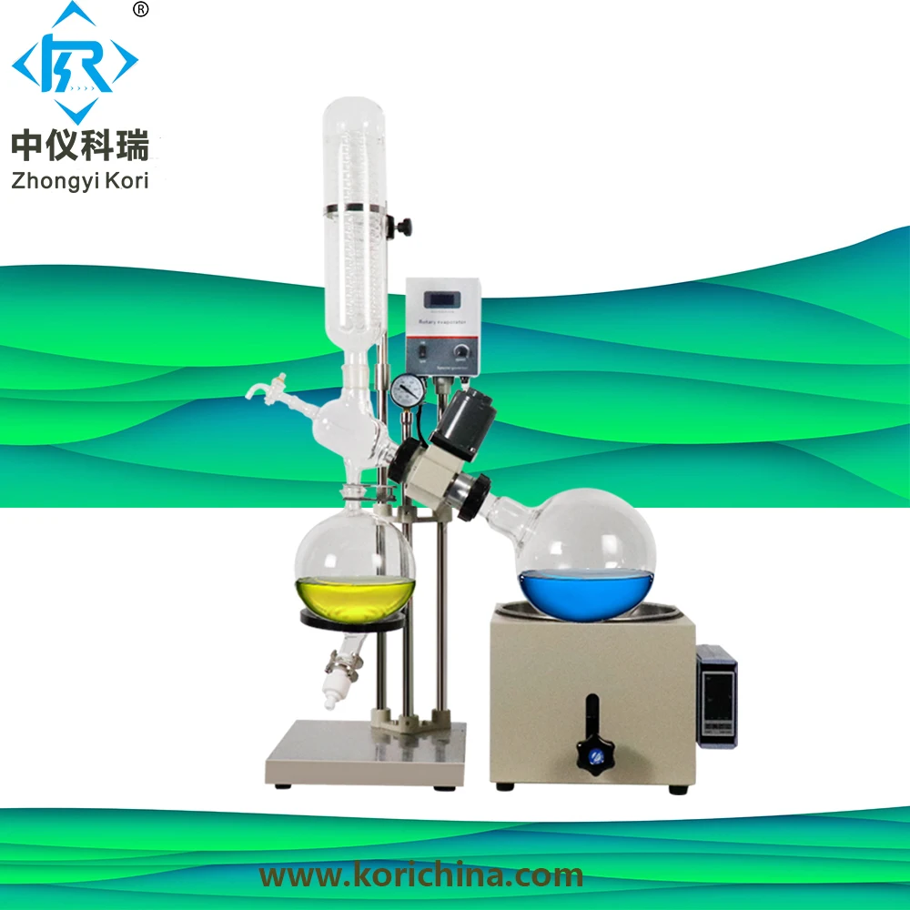 

RE-501 laboratory vacuum rotary evaporator rotovap ethanol distillation for cbd hemp oil glassware kit