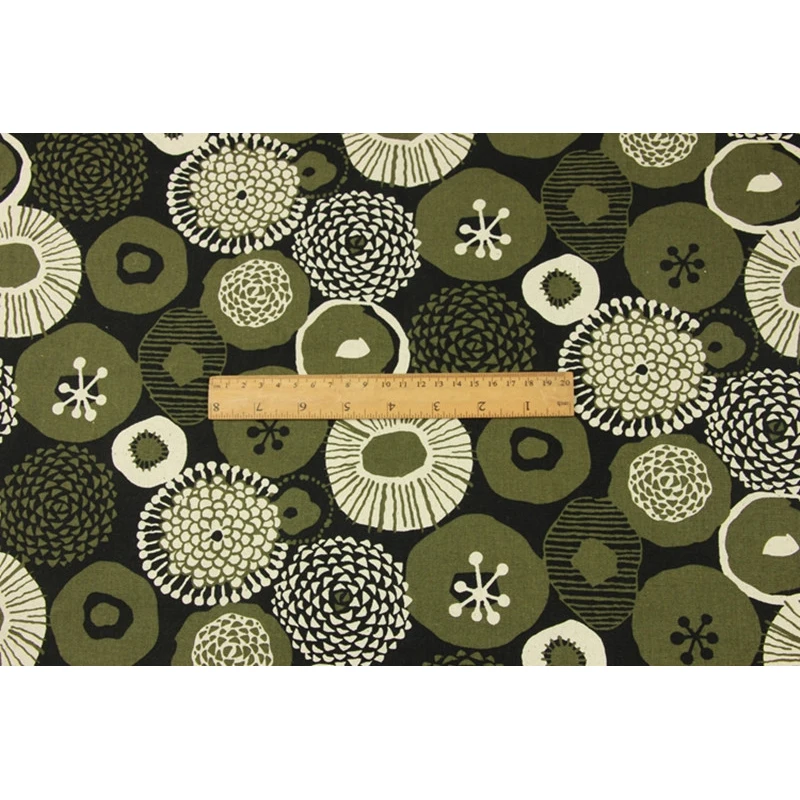 Половина ярда утолщенная хлопковая ткань с северной Европой большой цветок для