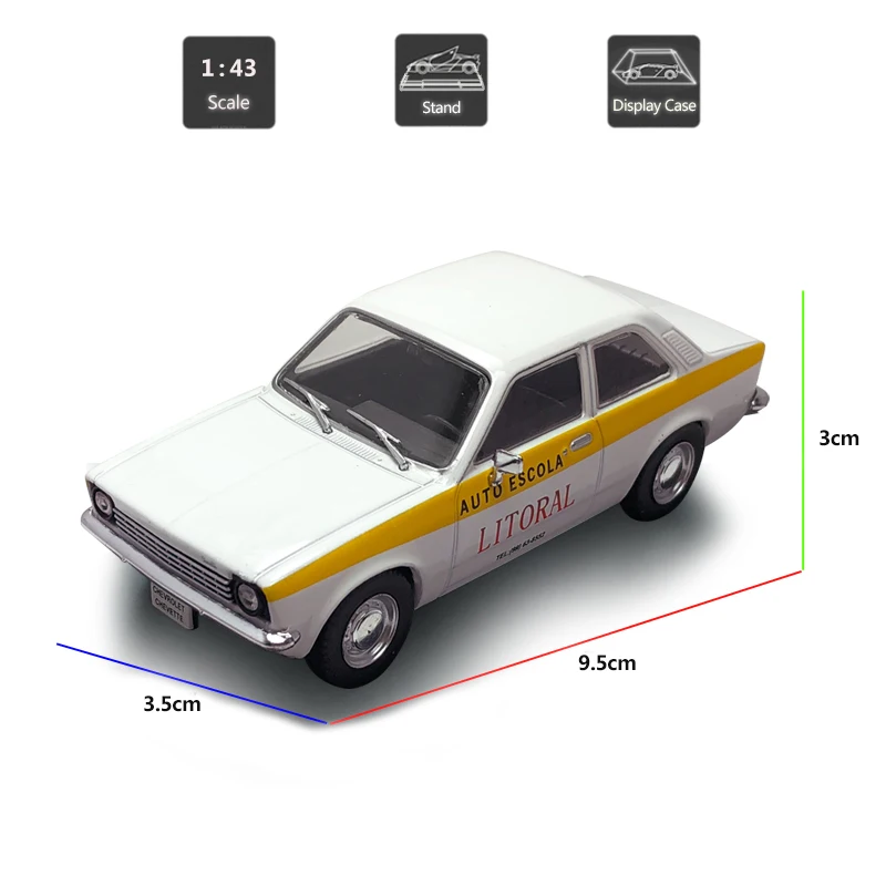 HOMMAT 1:43 Масштаб Chevette Авто Escol винтажная модель автомобиля сплав металл литая