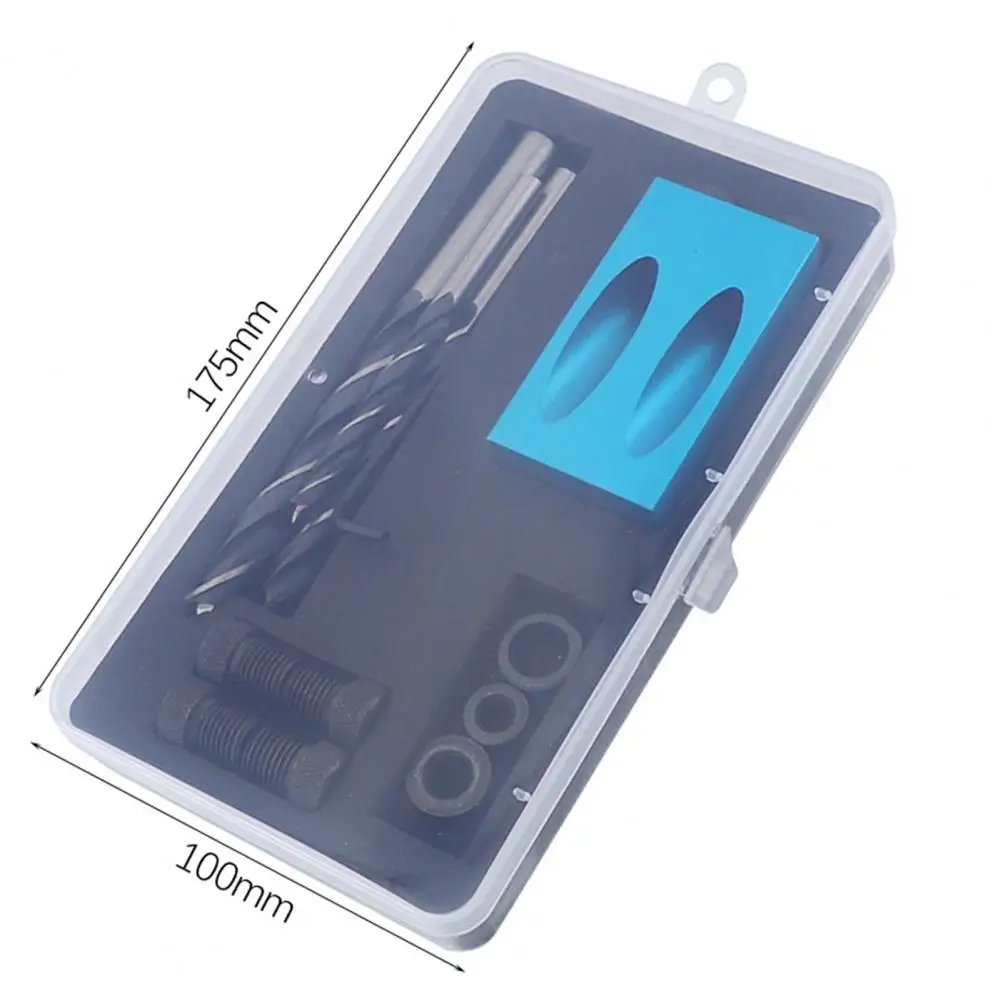 

14 Pcs 6-10mm Hole Jig Set Seamless Anti-slip Multi-size Metal Hole Angle Drilling Locator for Wood Punch Bit Set Wholesale