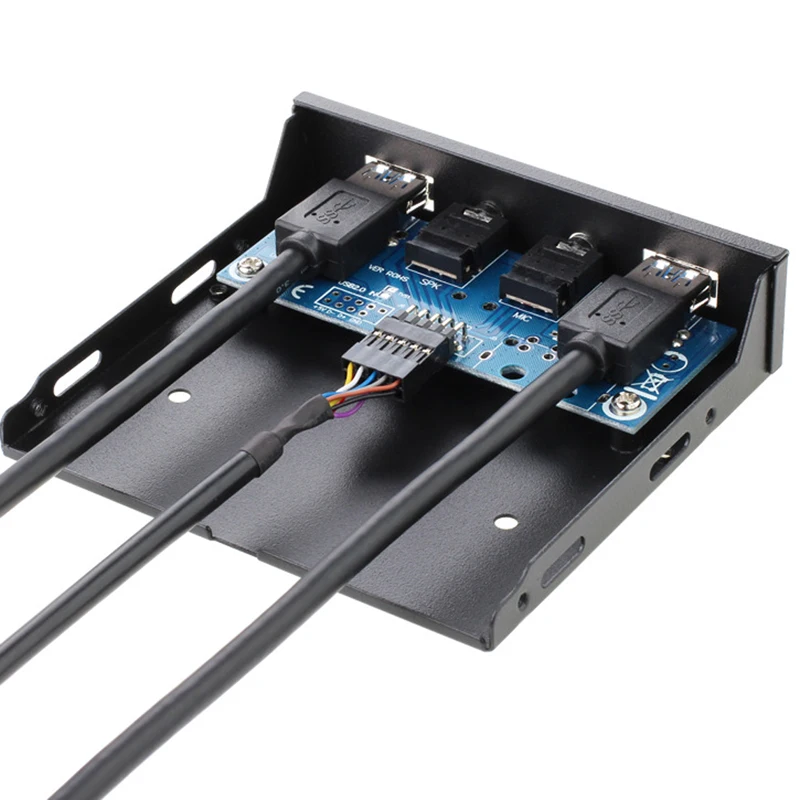2 порта USB3.0 PC Передняя панель кронштейн 3 5 дисков 19Pin к USB 0 концентратор HD аудио