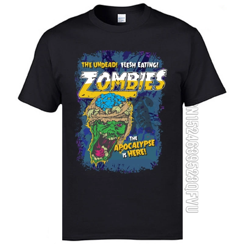Футболки с зомби везде футболки летняя осенняя одежда Апокалипсис здесь