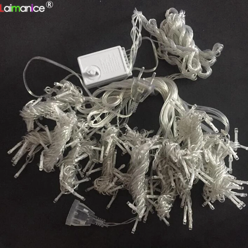 Сказочная светодиодная гирлянда-занавес 220 В переменного тока 4x/3x1/3x2 | Лампы и