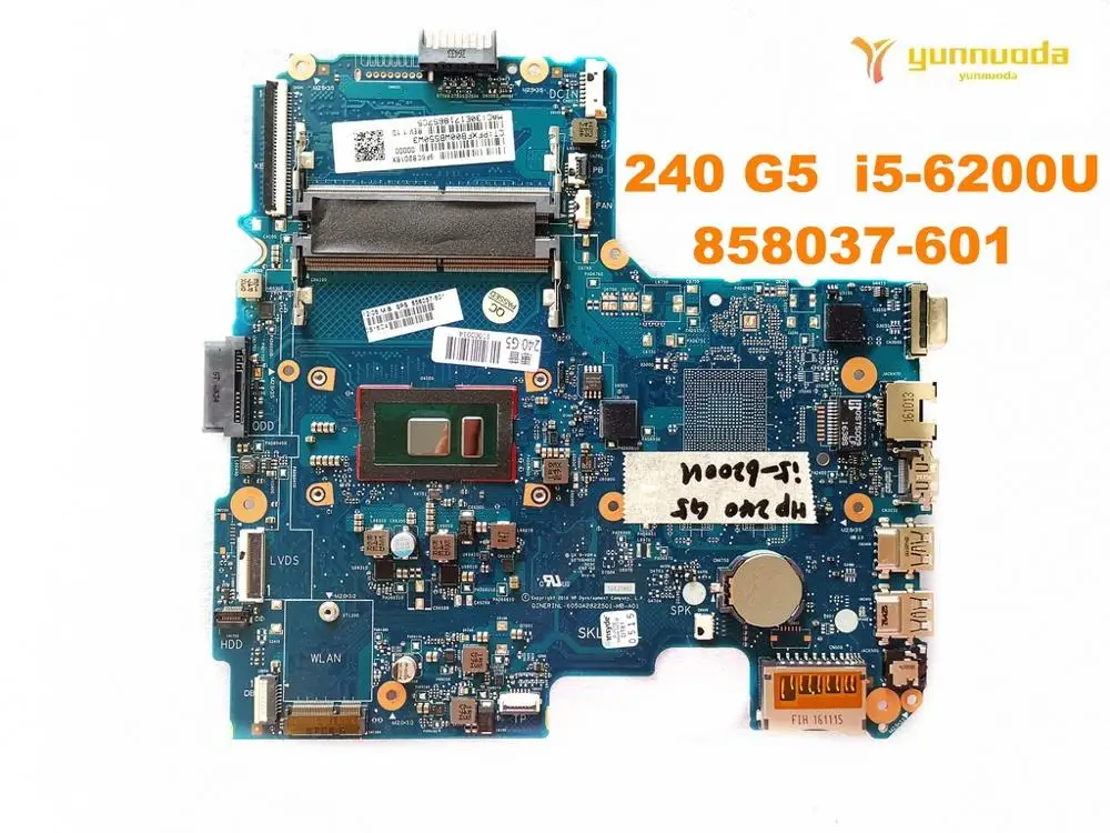 Оригинальная материнская плата для ноутбука HP 250 G4 240 G5 i5 6200U 858037 601 протестирована