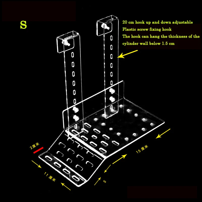 

Acrylic Tortoise Drying Platform Brazil Water Turtle Floating Island Turtle Tank Aquarium Amphibian Hook Drying Platform