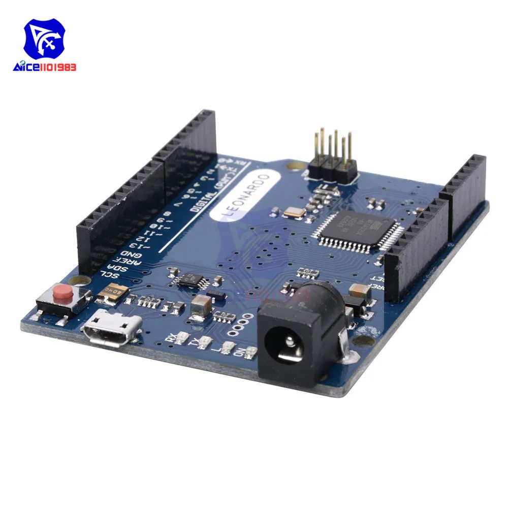 Макетная плата diymore Leonardo R3 Micro Atmega32u4 Pro с кабелем Micro USB для Arduino 3,3 V 5V IO порт