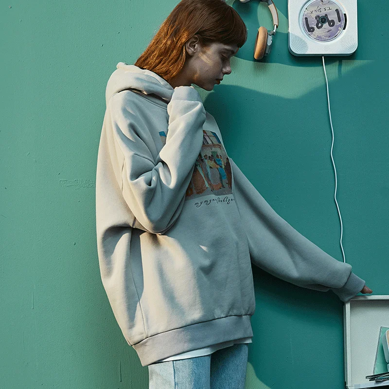 Hoodies Women Pullover Sweatshirts 2020 Hooded Sweatshirt Women Spring and Autumn Loose Harajuku Sweetshirts