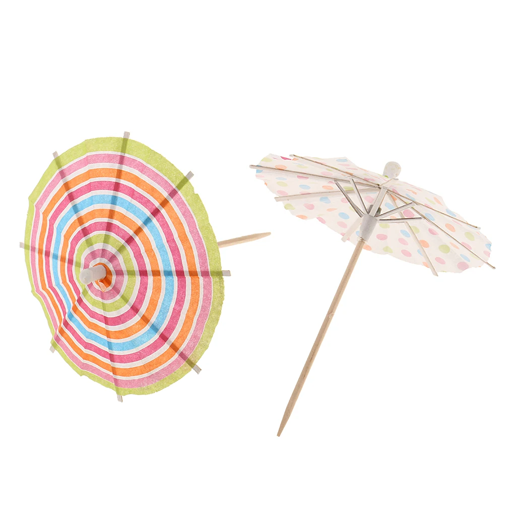 100stk. Коктейльные палочки зубочистка торт Топпер кекс выбор с бумажным зонтиком